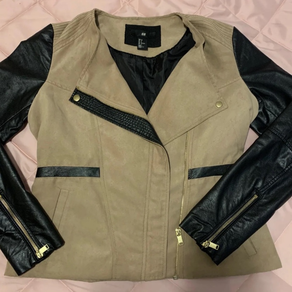 Styling Faux Leather/Suade Jacket